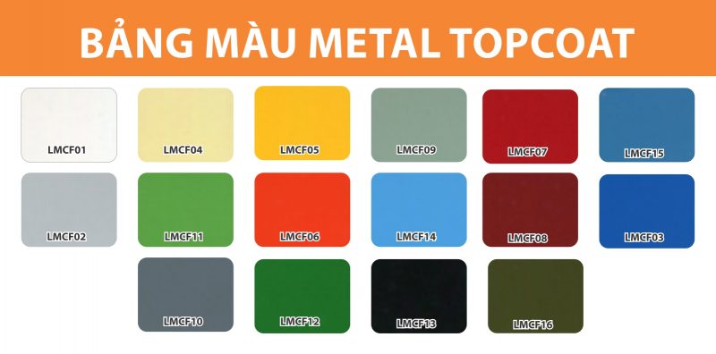 Bảng màu sơn kim loại đa năng Metal Coat 2 in 1