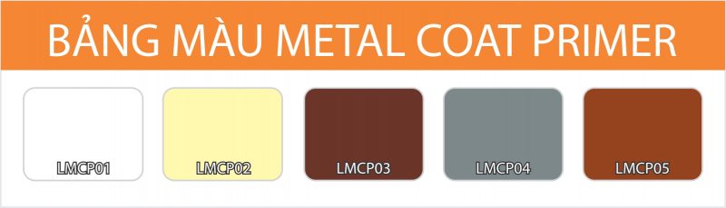 Bảng màu sơn lót kim loại Metal Coat Primer