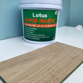 Sử dụng bột trét gỗ Wood mastic Lotus lấp tim gỗ
